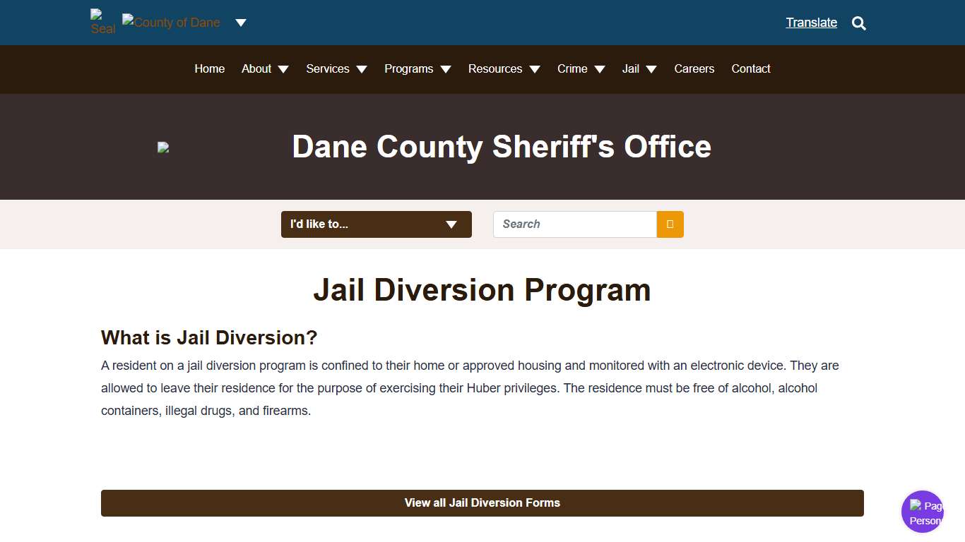 Jail Diversion Program | Dane County Sheriff's Office